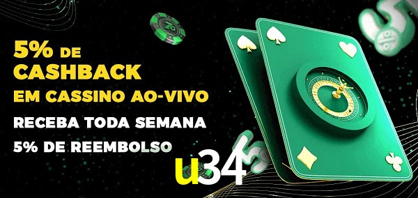 Promoções do cassino ao Vivo u34